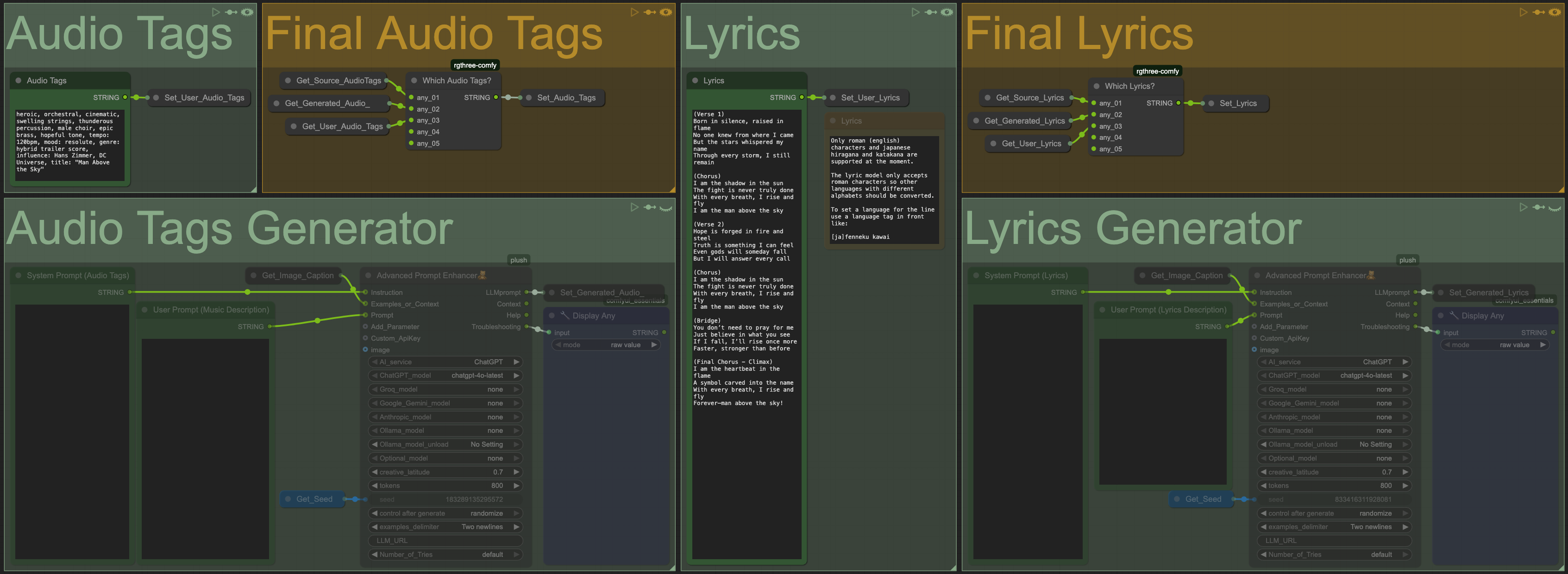 OCS Music & Lyrics Generation